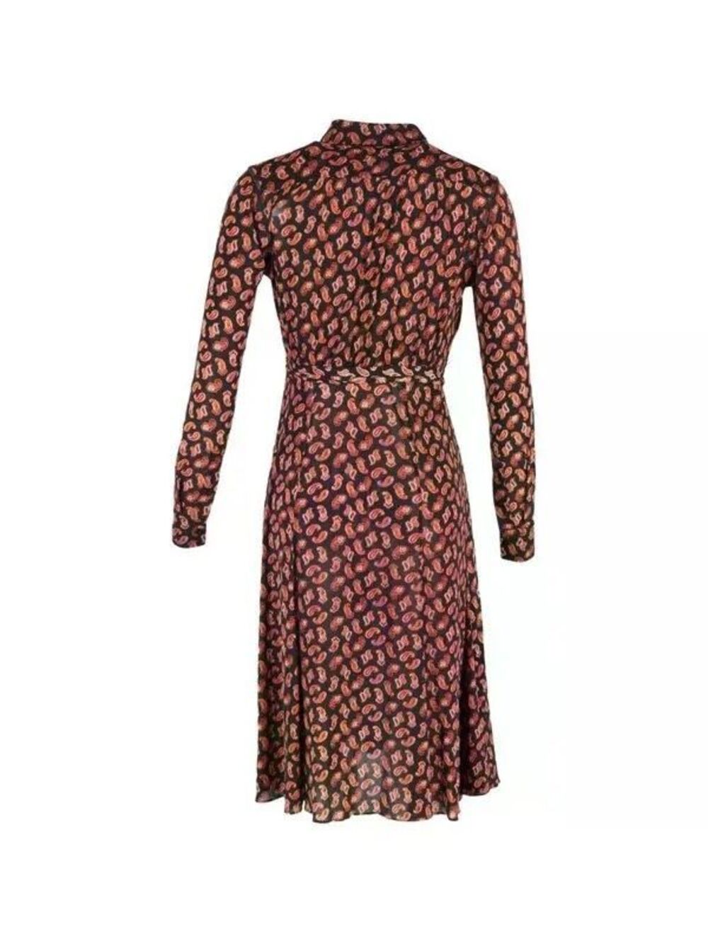 Diane von Furstenberg Andi paisley-print shirt dress paisley pattern size small
